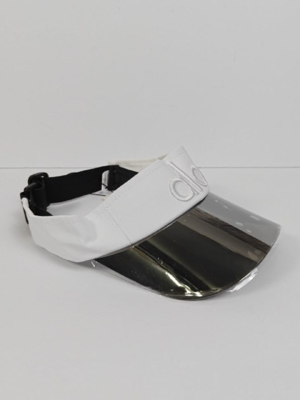 Alo Yoga White Clear Brim Sun Visor